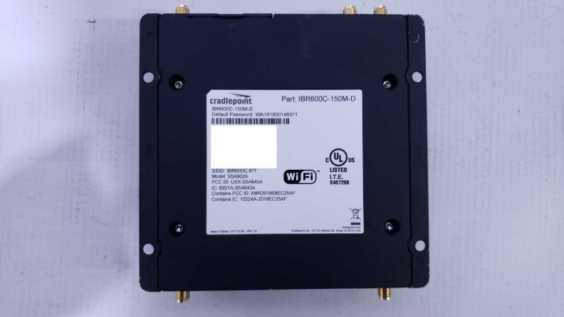 Cradlepoint LTE Router MultiCarrier Rugged IBR600C-150M-D Verizon ATT Generic [