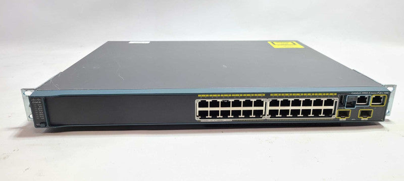 Cisco WS-C2960S-24PD-L 24 Port Gigabit Power PoE 2x SFP Switch W/2960S-STACK  $