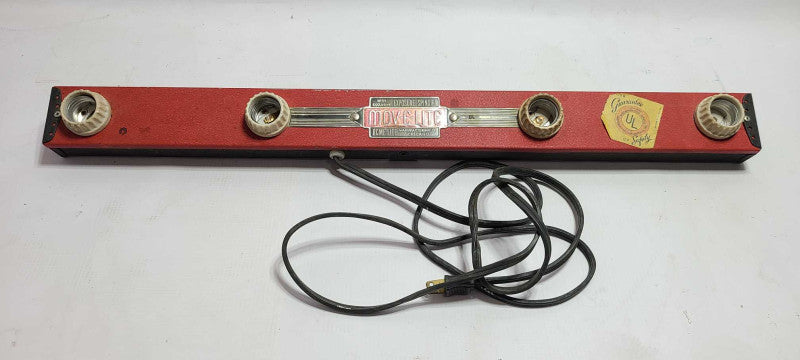Vintage ACME MOV-E-LITE 4 Light Movie Film Stage Lighting w/ Exposure Spin Dial $