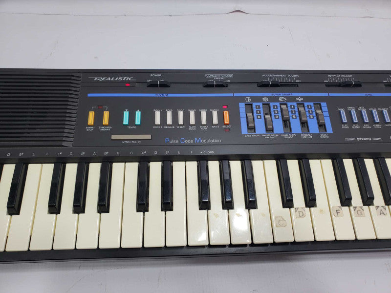REALISTIC Concertmate 700 Electric Musical Keyboard w/ AC Adapter |