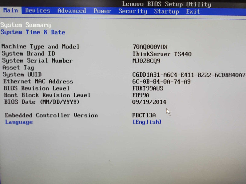 Lenovo ThinkServer TS440, E3-1245 v3 3.6GHz 8GB DDR4 No HDD No RAID Controller (AS-IS) |