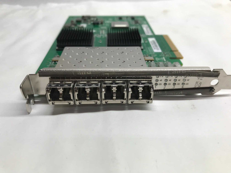 QLogic QLE2564 4 PORT 8GBs FC HBA Controller PX4810402-01 w/ 4xSFPs