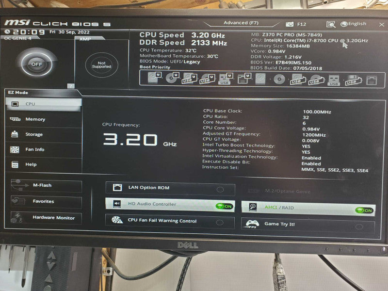 Custom MSI PC, Core I7-8700 3.2GHz, 16GB DDR4, No HDD, 4x 3.5\\" HDD Caddies _