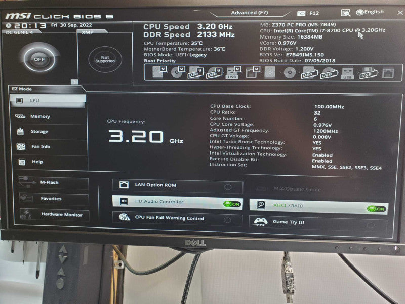 Custom MSI PC, Core I7-8700 3.2GHz, 16GB DDR4, No HDD, 4x 3.5\\" HDD Caddies _