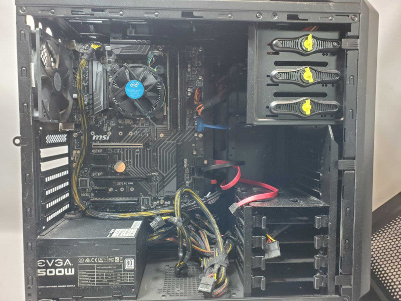 Custom MSI PC, Core I7-8700 3.2GHz, 16GB DDR4, No HDD, 4x 3.5\\" HDD Caddies _