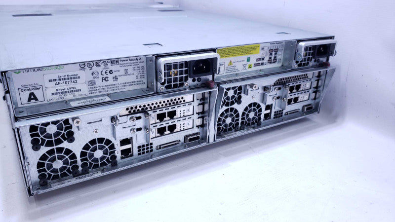 Nimble Storage Array CS200, 2x Controllers, 2x PSUs, NO HDDs/Caddies [