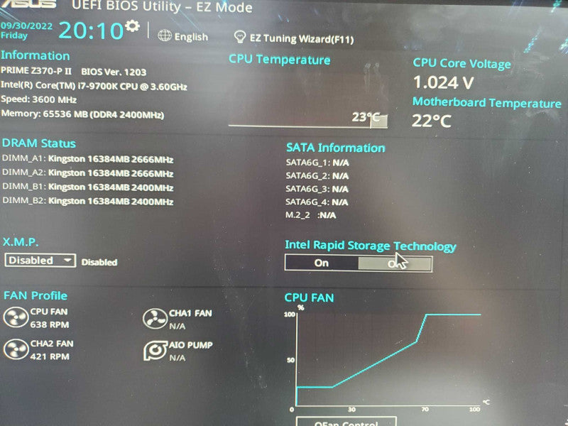 Custom PC- ASUS Z370 P II, i7-9700K 4.9GHz 64GB DDR4 No HDD |
