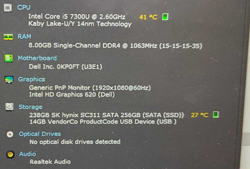 Dell Latitude 7490 i5-7300U 2.6GHz 8GB RAM 256GB SSD 14\\" $