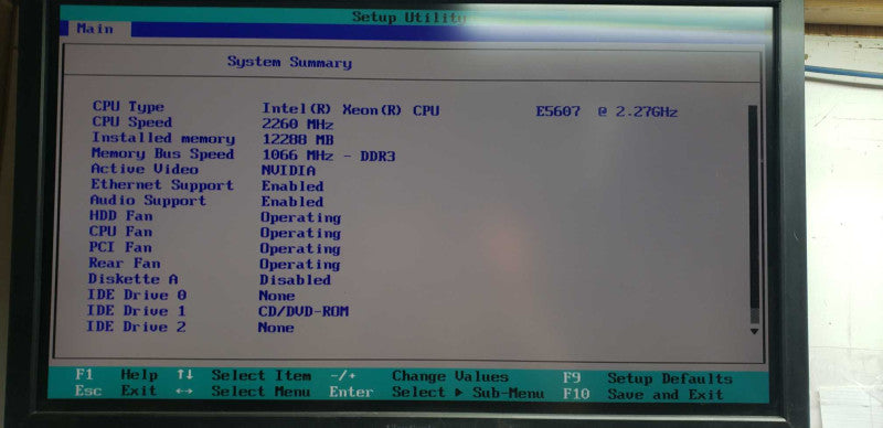 Lenovo Thinkstation S20 Xeon E5607 @ 2.27ghz / 12gb ram / no HDDs #