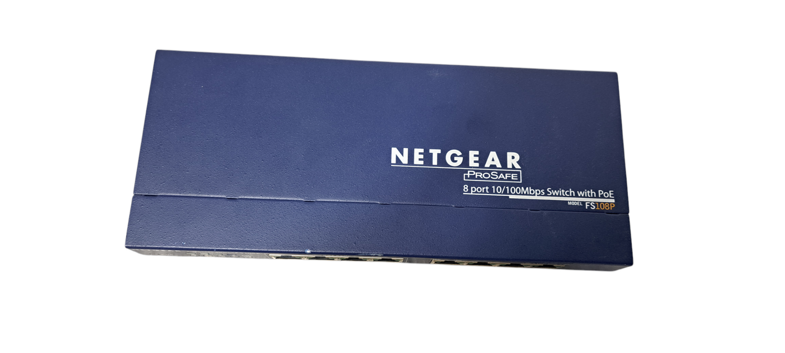 Netgear FS108Pv3 ProSAFE 8-Port 10/100 Mbps Fast Ethernet Switch with PoE