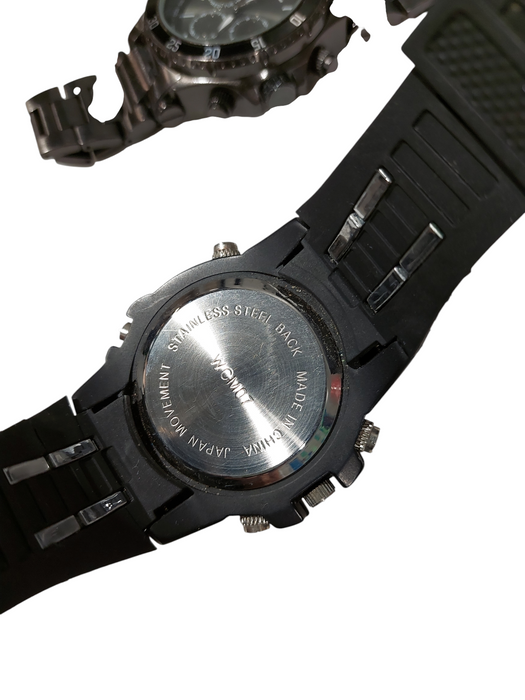 Mens Used Watch Bundle Steve Madden PC21J7, IF184 ( No Batteries,377 )  =