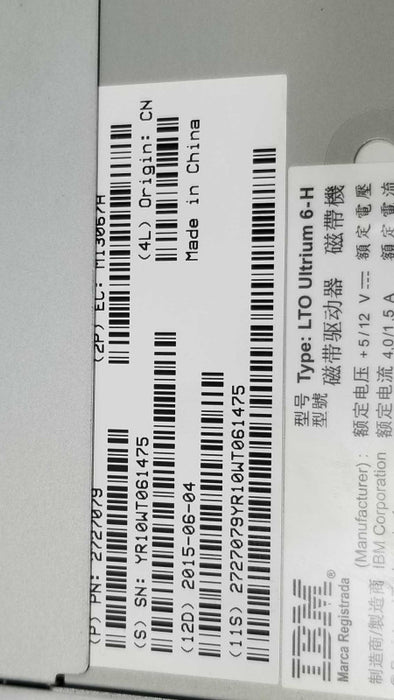 Quantum 3-07026-01 9-03819-01 IBM 2727079 LTO6 FC HH Tape Drive Module i40 i80 ~