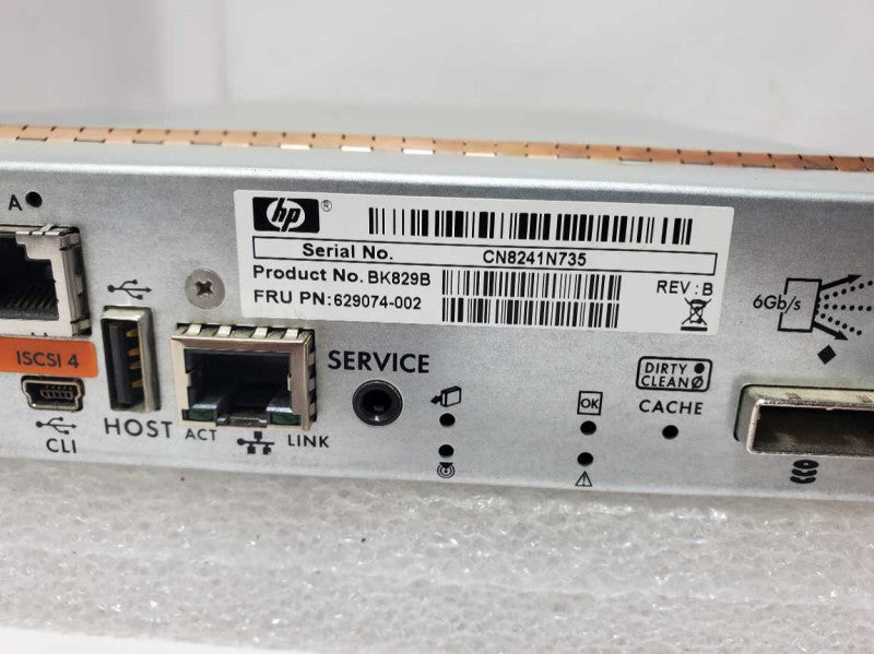 HP BK829B 629074-002 P2000 G3 iSCSI MSA Array System Controller _