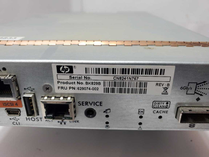 HP BK829B 629074-002 P2000 G3 iSCSI MSA Array System Controller _