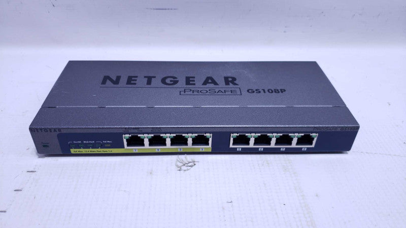 Netgear ProSafe GS108P 8-Port Gigabit PoE Ethernet Switch [