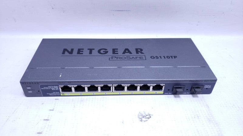NETGEAR ProSafe GS110TP 8 Ports Gigabit Ethernet POE Switch [