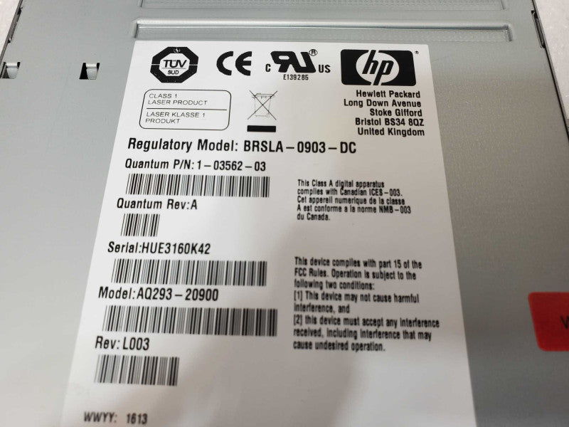 HP Drive assembly LTO5 FC HH 8GB SF Quantum 9-01989-03 AQ293#20900 _