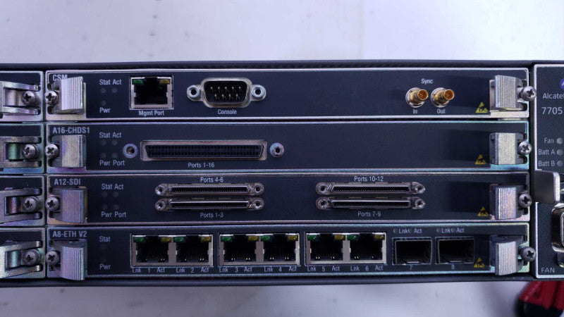 Nokia Alcatel Lucent 7705 SAR-8 Shelf with Different Modules  [
