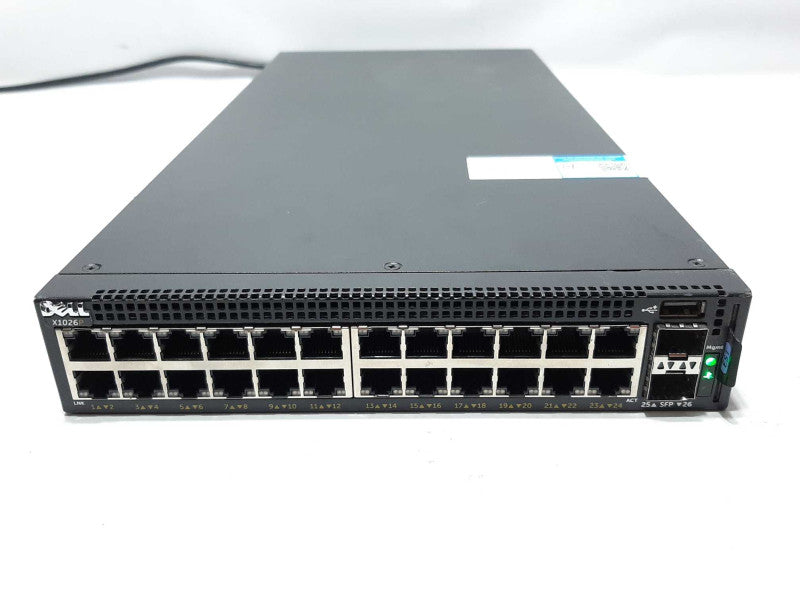 Dell Networking X1026P 24-Port Gigabit PoE+ Ethernet Switch 2xSFP +