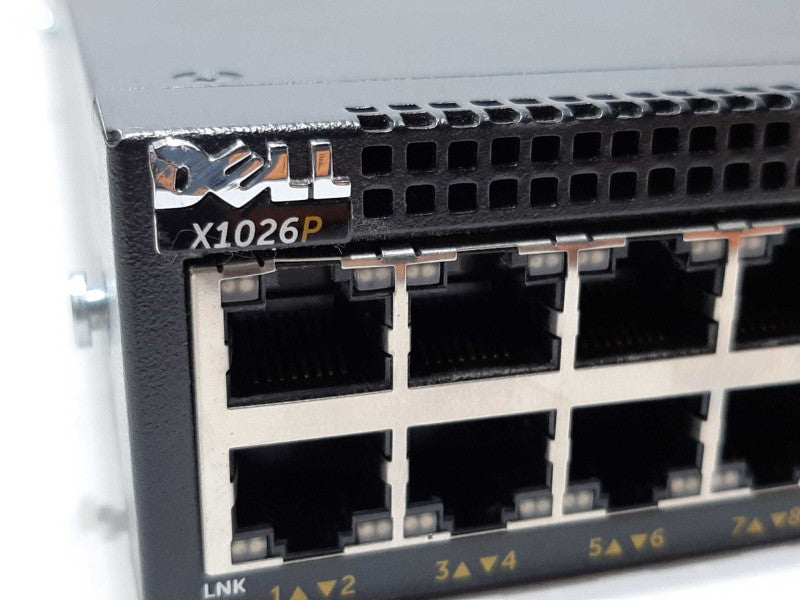 Dell Networking X1026P 24-Port Gigabit PoE+ Ethernet Switch 2xSFP +