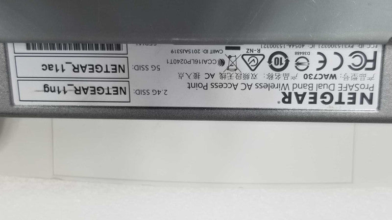 Netgear WAC730 ProSAFE Dual Band Wireless AC Access Point, QTY~