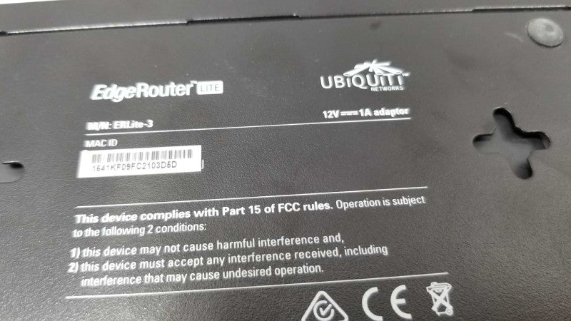 Ubiquiti Networks EdgeRouter Lite ERLite-3 ~