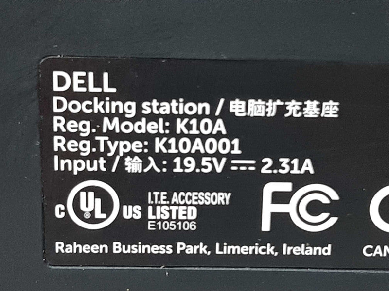 Genuine Dell K10A K10A Docking Station USB 3.0 For Venue 11 Pro 5130 7130 7139 +