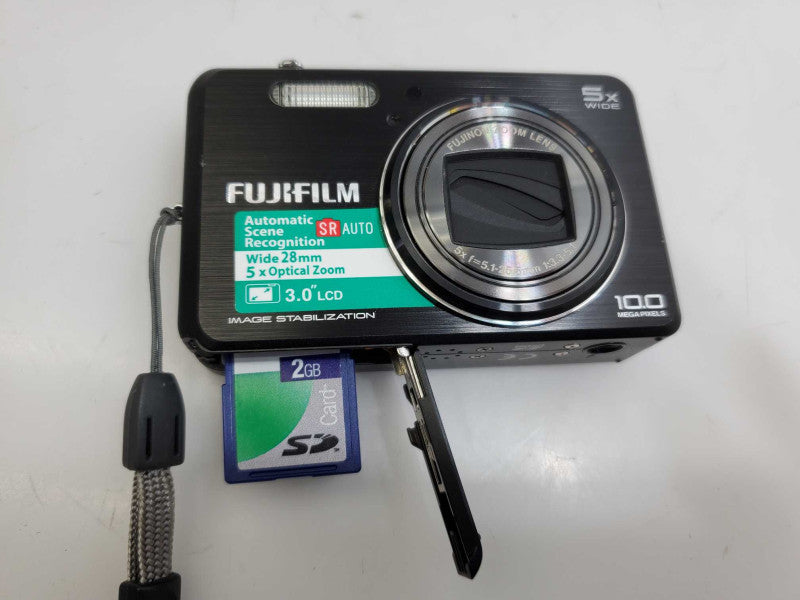 Fujifilm Finepix J250 digital point & shoot camera w/ 2G Memory Card )