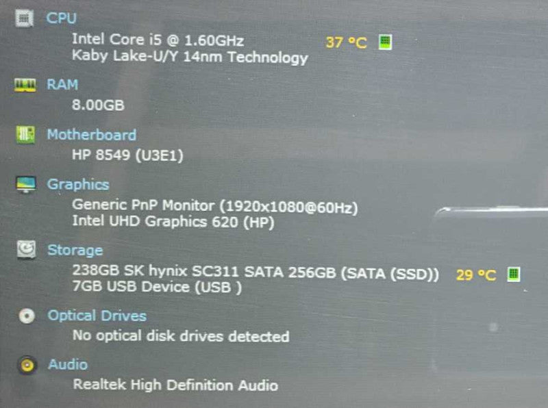 HP EliteBook 840 G6 Core i5-8365U @ 1.6 GHz 8GB DDR4 250GB SSD *TouchScreen* (