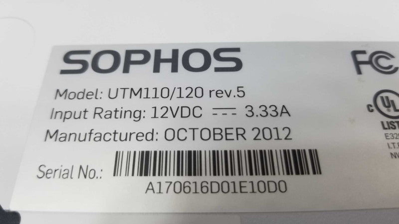 Sophos UTM110/120 Rev.5 Network Security Firewall Router, QTY ~