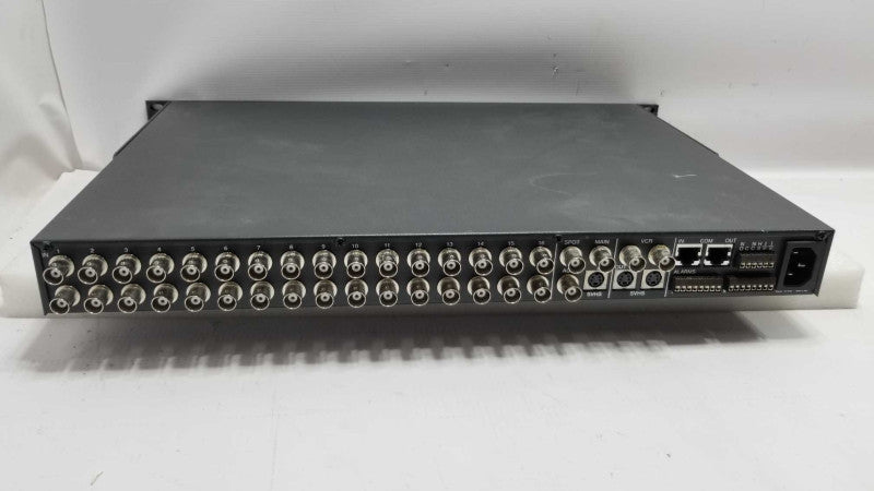 PELCO MX4016CD MULTIPLEXER 16 CHANNEL COLOR 110-240VAC 50/60HZ AS-IS For PARTs ~