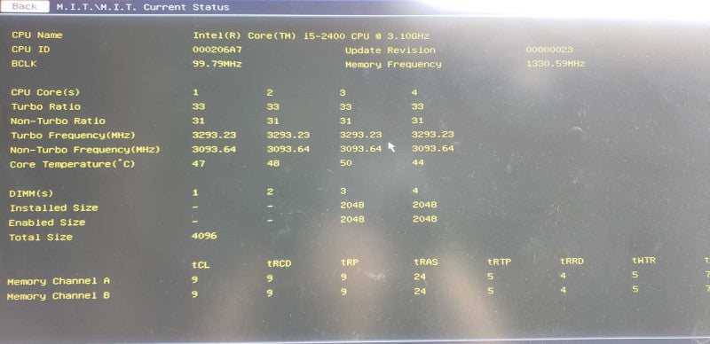 Custom PC i5-2400 @ 3.10ghz / 4gb ram / GA-H77M-D3H LGA1155 #