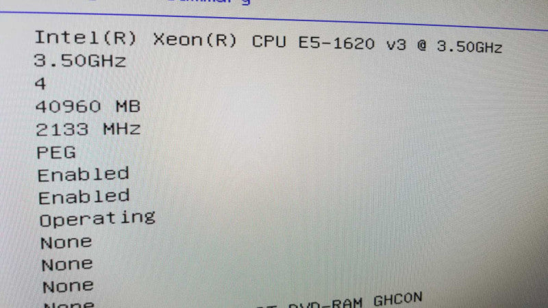 Lenovo ThinkStation P500 Xeon E5-1620 v3 3.50GHz/40GB DDR4, Quadro K600, ~