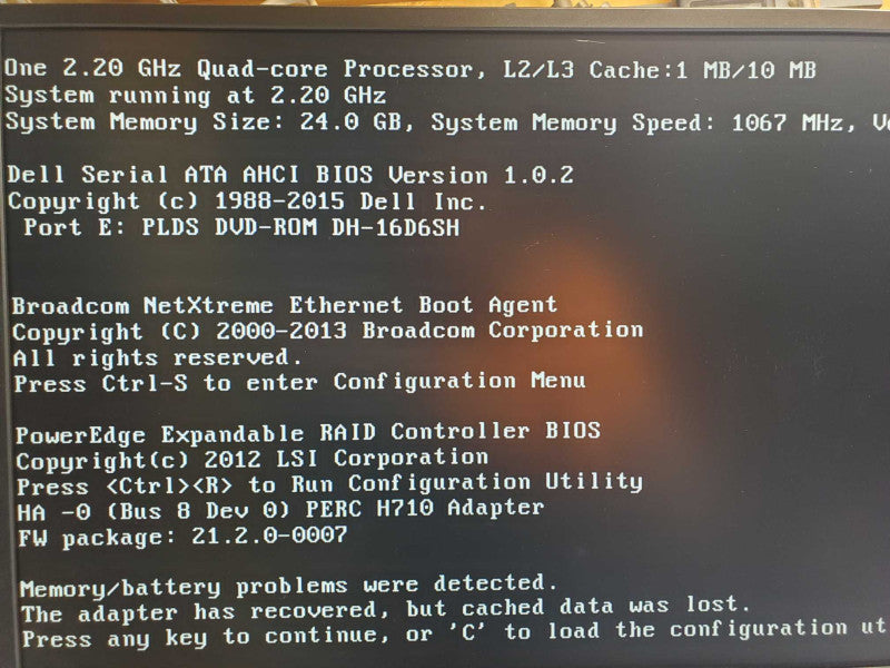 Dell PE T320, Xeon E5-2407 2.2GHz, 24GB RAM, H710, 2x PSU, 3.5\\", No HDD _