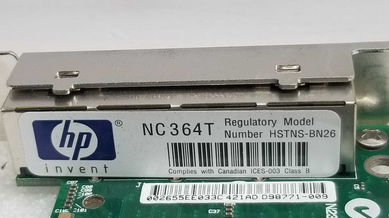 HP NC364T HSTNS-BN26 436431-001 Quad Port Gigabit Adapter, QTY~