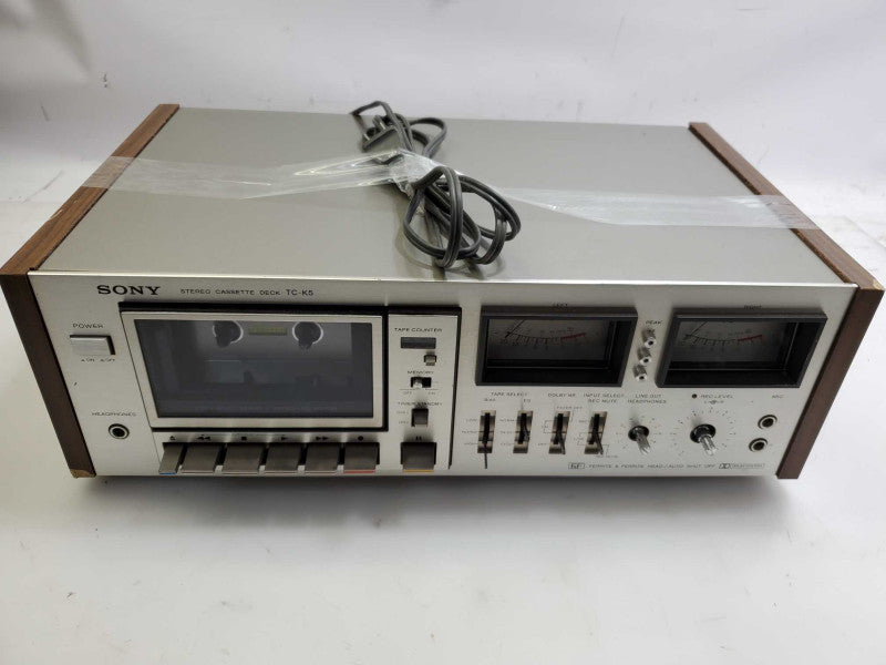 Vintage Sony TC-K5 Single Stereo Cassette Deck Dolby System _ Power-on tested )