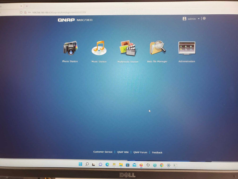 QNAP TS-859U-RP+ 8-Bay Network attached storage 4x 2TB HDDs, Factory reset _
