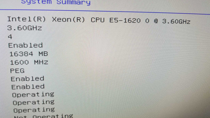 Lenovo ThinkStation S30 Xeon E5-1620 3.60GHz QC/16GB, FirePro V4800, NO HDDs ~