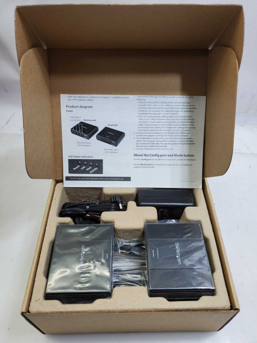 Startech.com USB2004EXT2 USB 2.0 Extender with accessories _ New open )