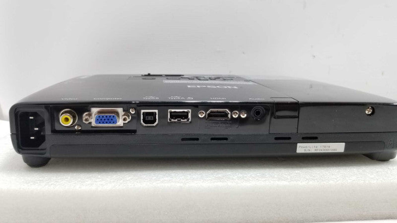Epson PowerLite 1761W H478A Portable LCD Projector, No Remote, 64 Lamp Hrs. ~