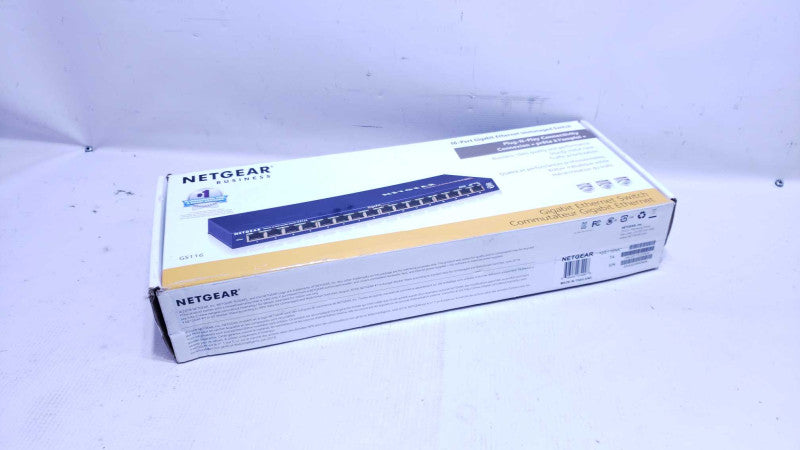 NEW NETGEAR ProSAFE 16-Port Gigabit Ethernet Switch GS116 [