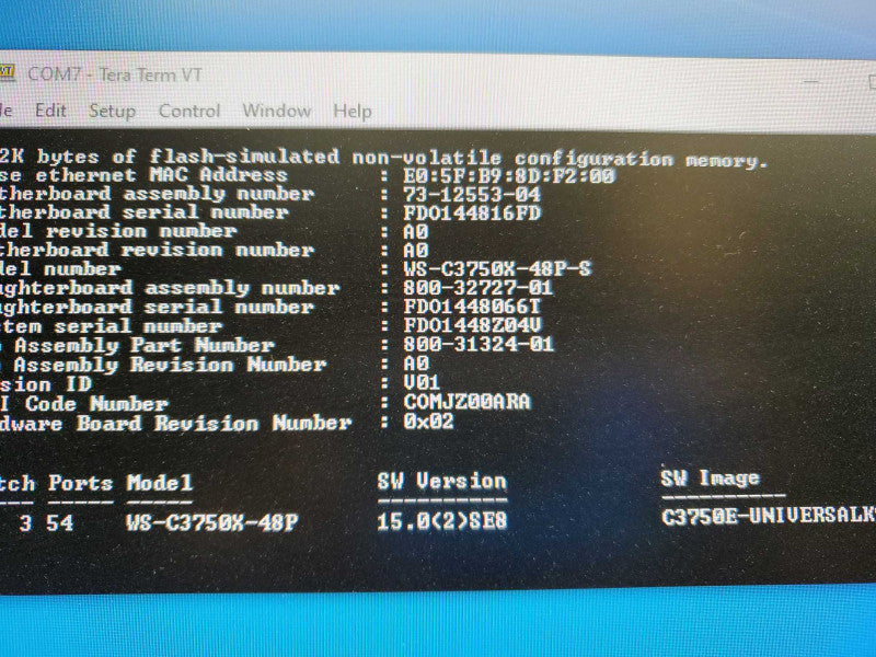 Cisco Catalyst WS-C3750X-48P-S PoE+ 48-Port Managed Gigabit Switch 1x PSU )