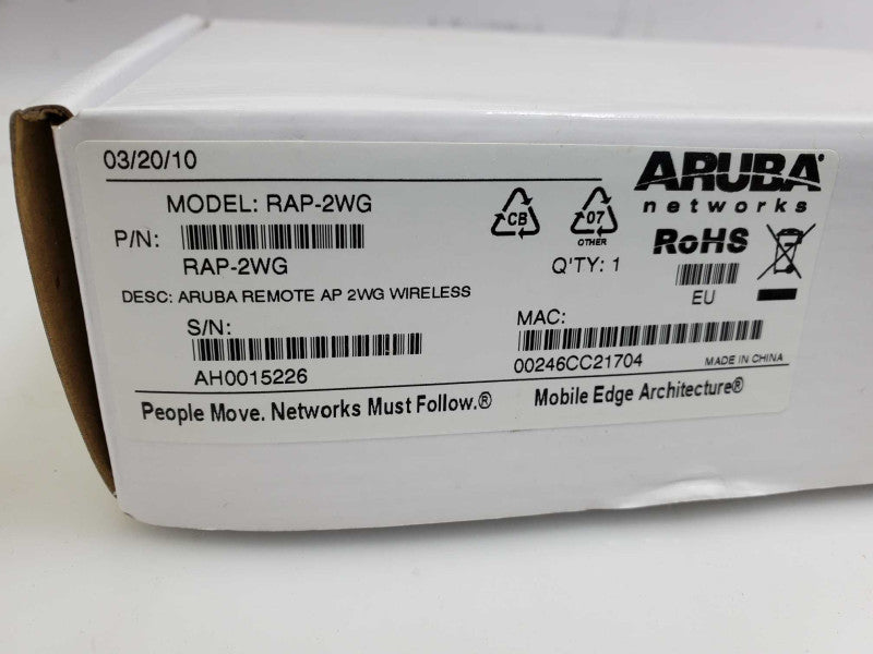 Aruba RAP-2WG Networks Remote Access Point )