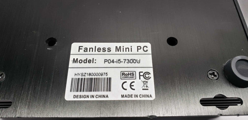 Fanless Industrial Mini-PC I5-7300U @ 2.60ghz / 8gb ram / no HDDs #
