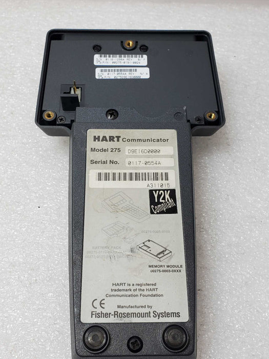 HART 275 FIELD COMMUNICATOR FISHER ROSEMOUNT SYSTEMS, Powers on, AS-IS _