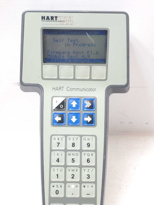 HART 275 FIELD COMMUNICATOR FISHER ROSEMOUNT SYSTEMS, Powers on, AS-IS _