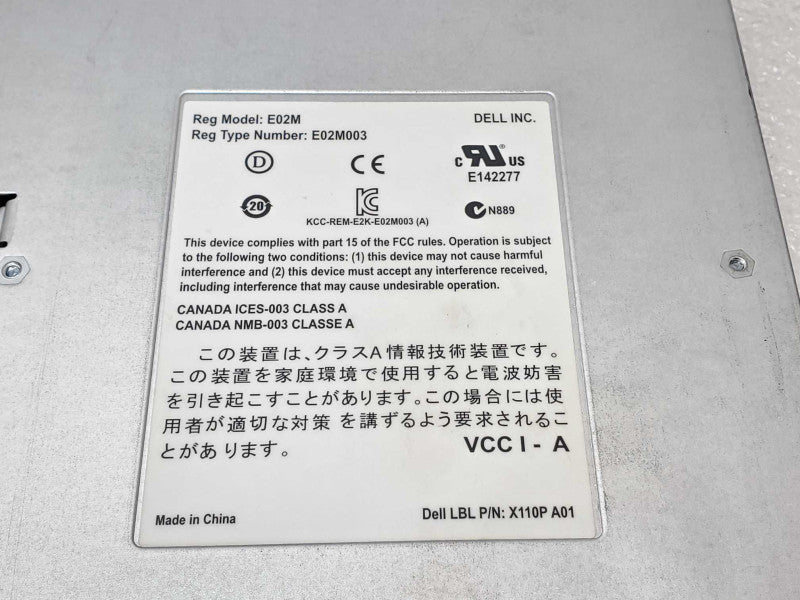 DELL POWERVAULT MD3600i ISCSI DUAL PORT CONTROLLER E02M003 MD36 M6WPW _