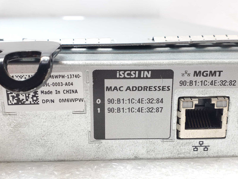DELL POWERVAULT MD3600i ISCSI DUAL PORT CONTROLLER E02M003 MD36 M6WPW _
