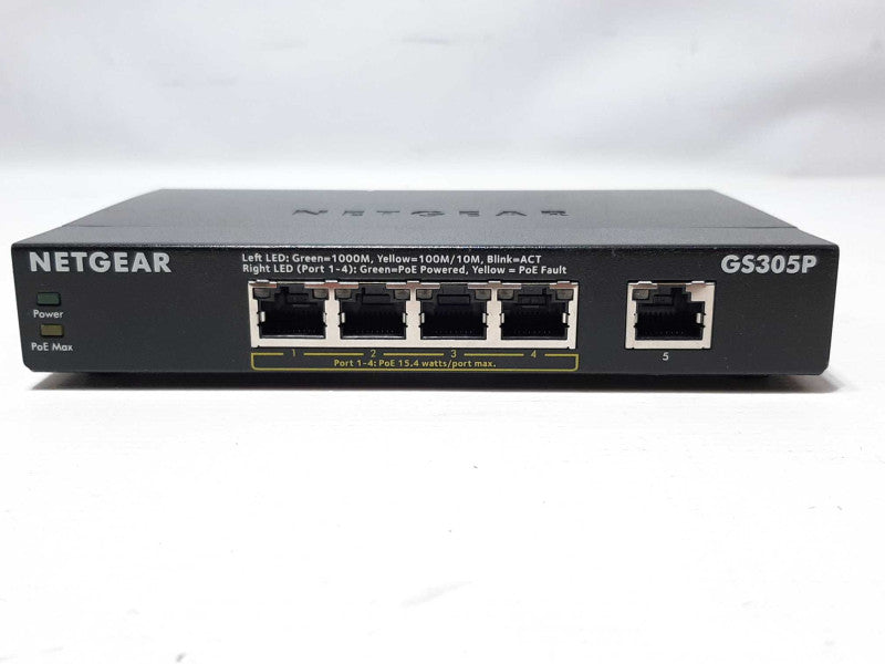 Netgear GS305P 5-Port Gigabit Ethernet 4-Port PoE Switch +