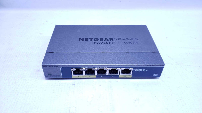 NetGear GS105PE Prosafe Plus 5-Port PoE Ethernet Switch [